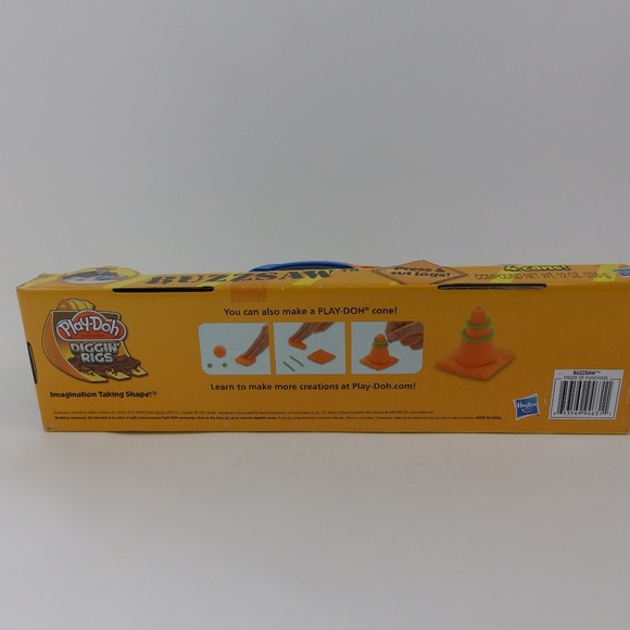 Play-Doh Diggin' Rigs Buzzsaw Press and cut logs 4 cans NIB 2014 Hasbro - Picture 3 of 3